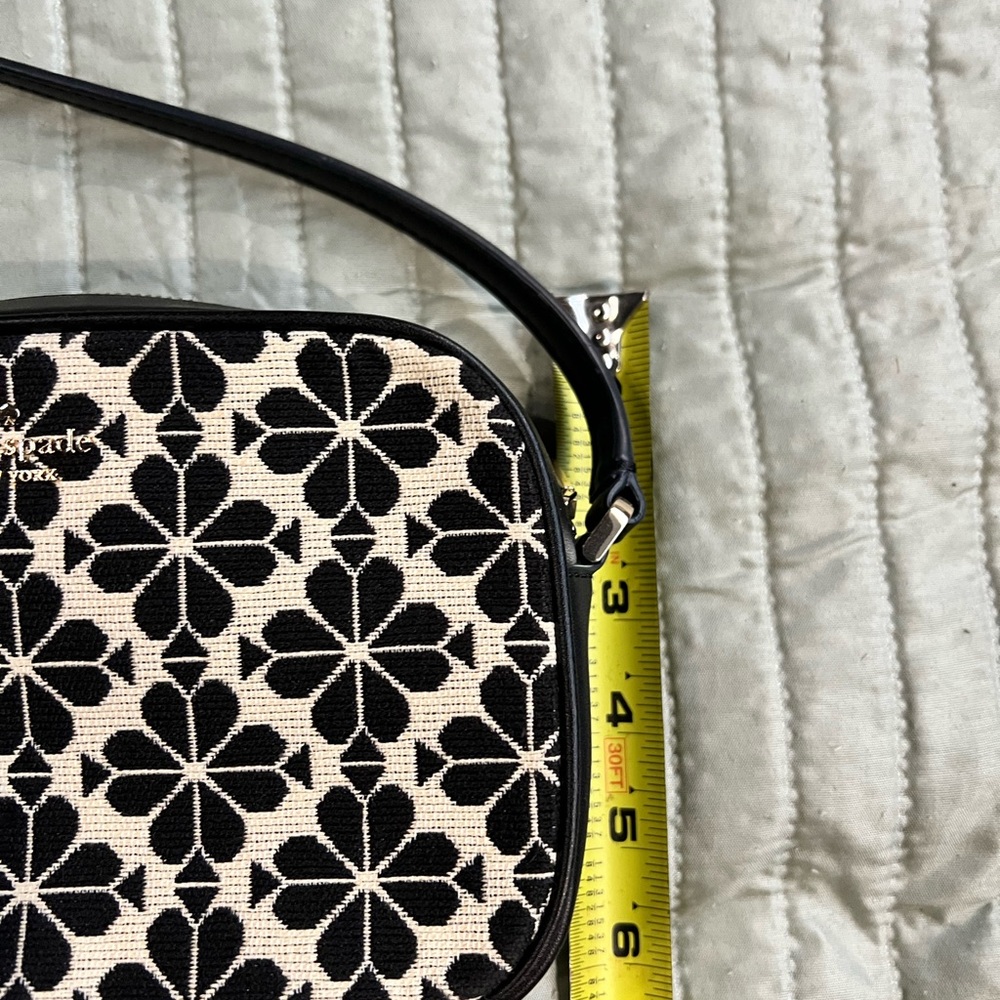 Kate Spade Black and Cream Floral Shoulder Bag